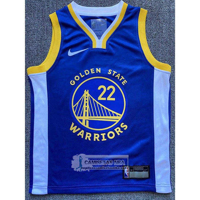 Camiseta Nino Golden State Warriors Andrew Wiggins NO 22 Icon Azul